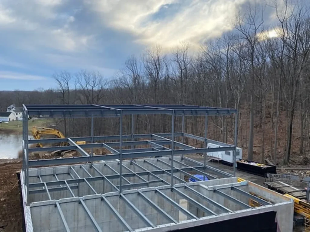 Modern home using residential structural steel 2