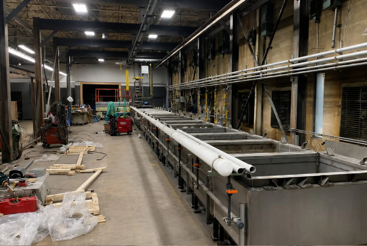 Structural steel installation by industrial steel contractors ct