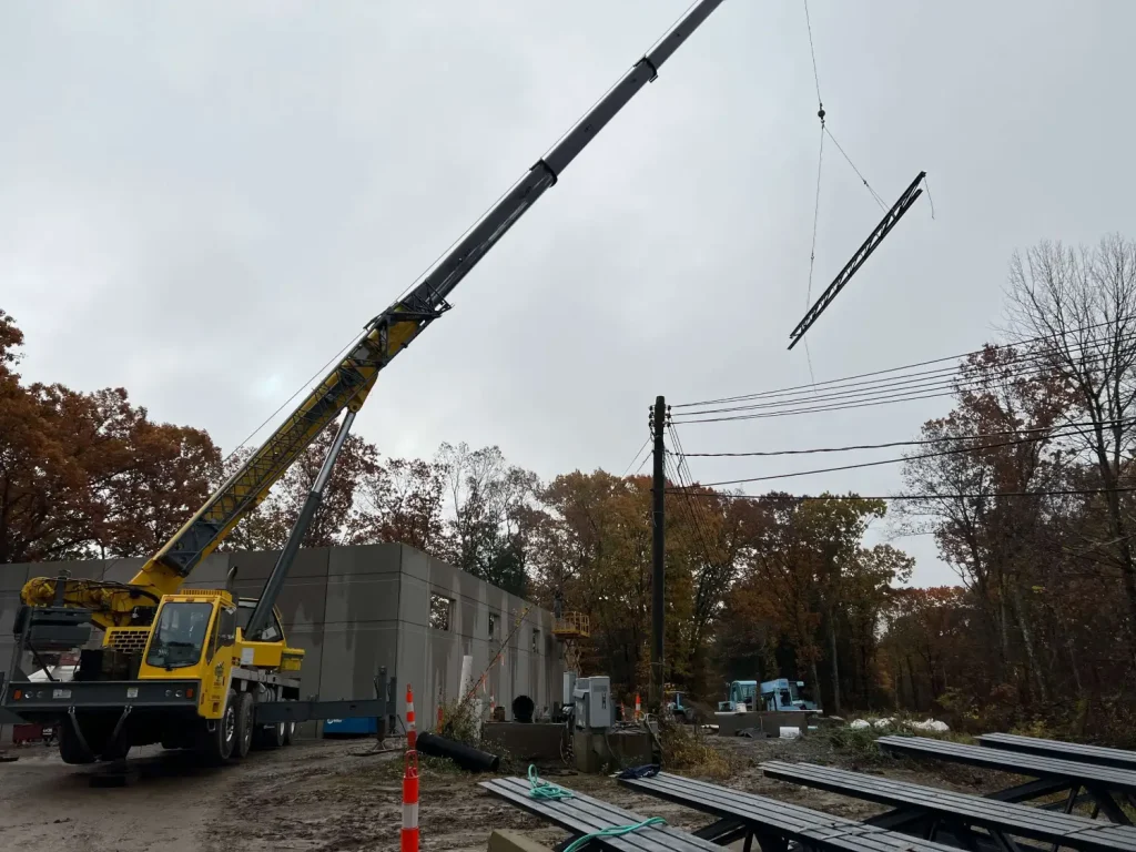 structural steel erection CT for beams columns and structural frameworks